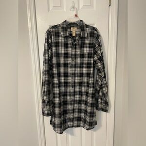 Mens Vintage 100% Cotton Plaid Button Down Flannel